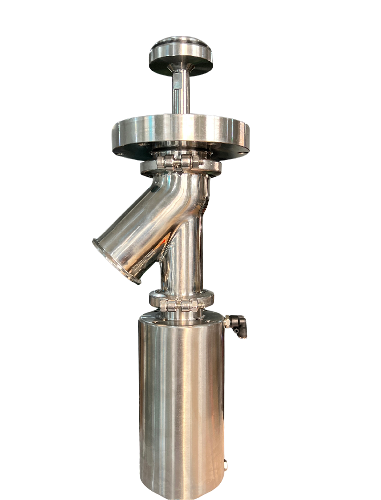 气动下展放料阀（出料口45°）