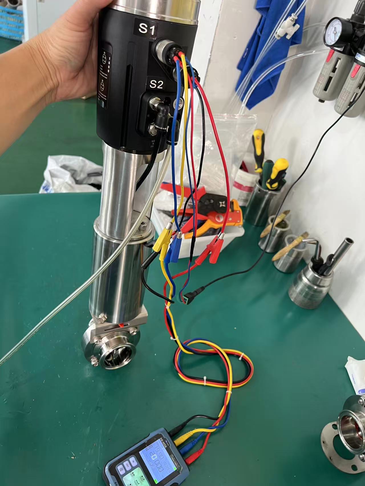 气动定位器比例调节蝶阀